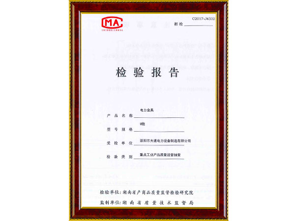 U抱检验报告